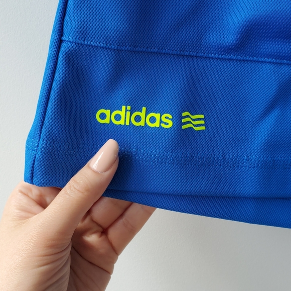 Adidas Neon Blue & yellow Tennis Skirt with shorts - Picture 4 of 8